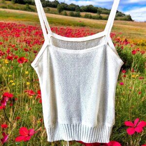 Dr. Haider-Petkov Luxury Vienna Vtg Knit Sleeveless Cami Tank Top
